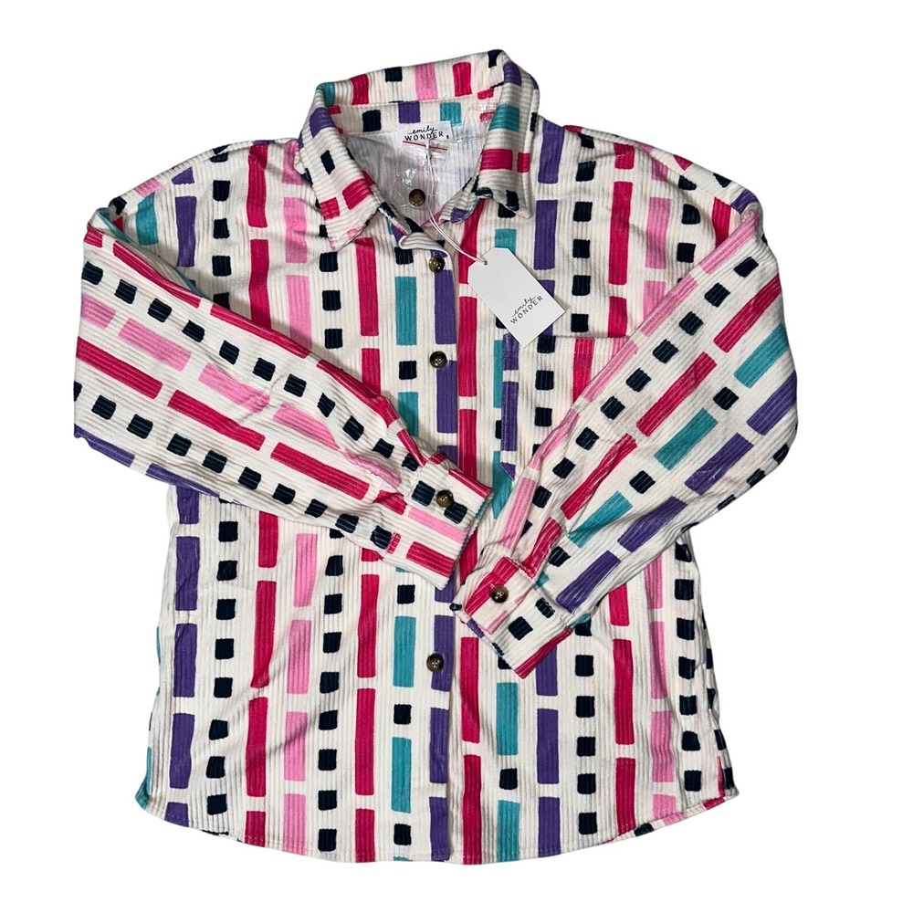 Emily Wonder Geometric Shacket Size Small